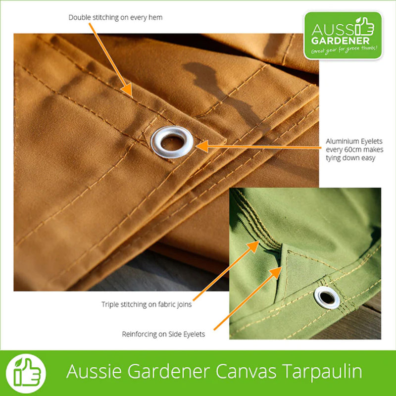 Aussie Gardener Canvas Waterproof Tarps