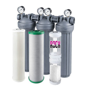 Atlas Filtri Trio 20" BIG Whole House Kit For Chlorine & Scale Reduction