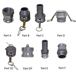 Camlock Fittings (Poly, Aluminium, Brass, Nyglass &amp; SS)