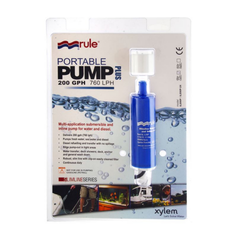 Rule Inline Pump Rule iL200P Inline Portable Submersible Pump - Dural Irrigation
