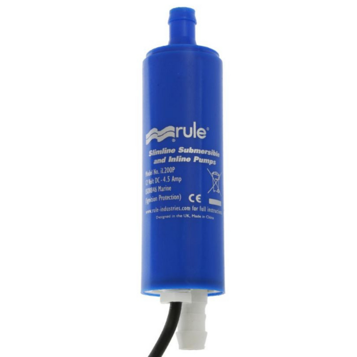 Rule Inline Pump Rule iL200P Inline Portable Submersible Pump - Dural Irrigation