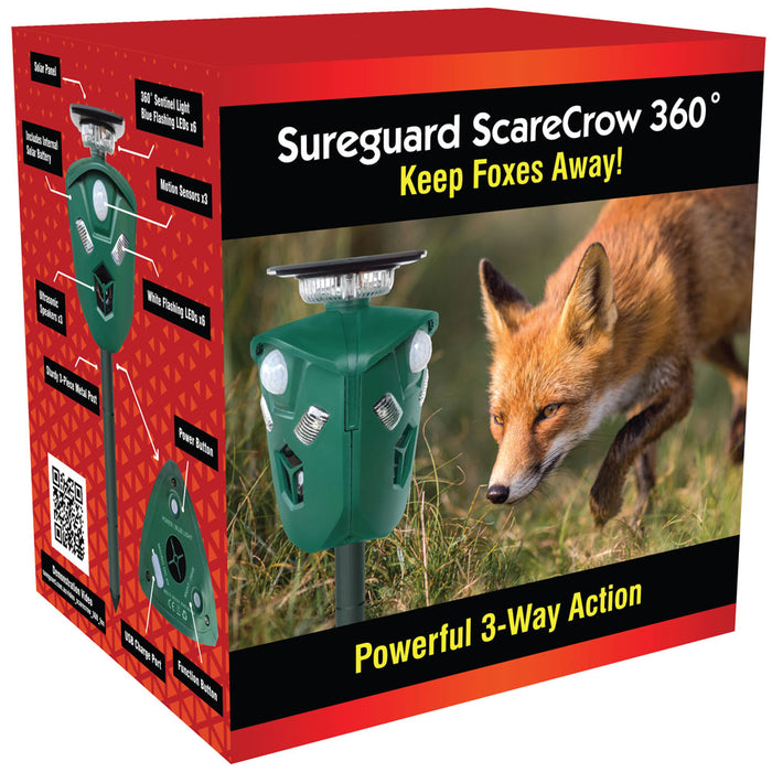 Sureguard Scarecrow 360° Flashing Fox Repellant